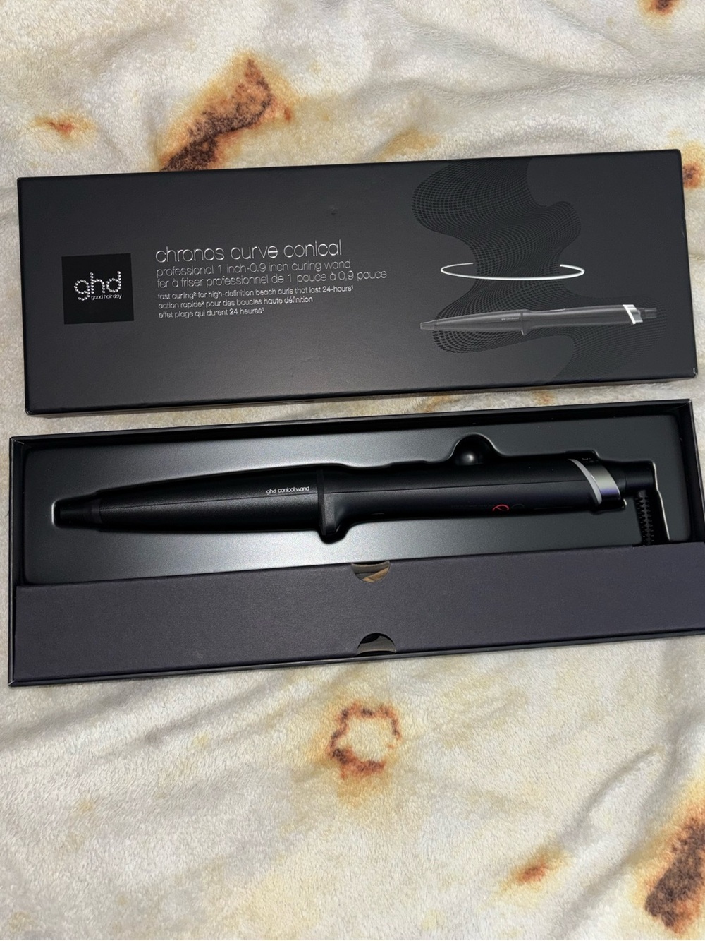 GHD conical curve curling wand